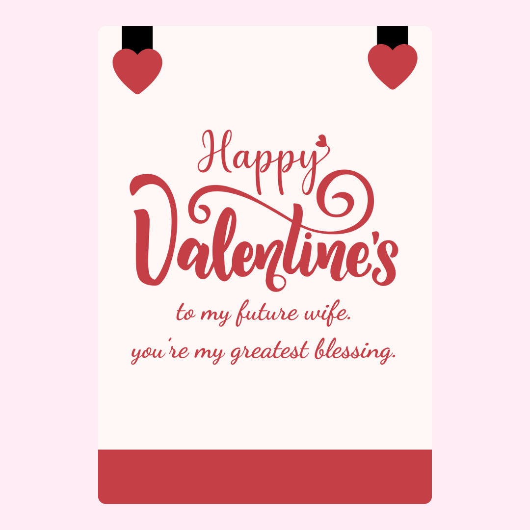 Valentine's Day card for future wife, image...