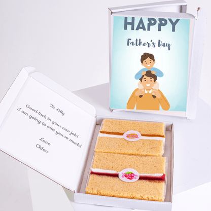 Father's Day cake and card, Happy Father's Day greeting. Gift for Lilly.