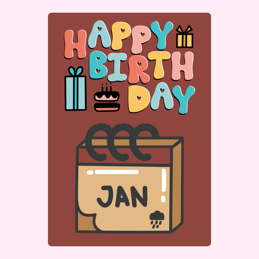January birthday card