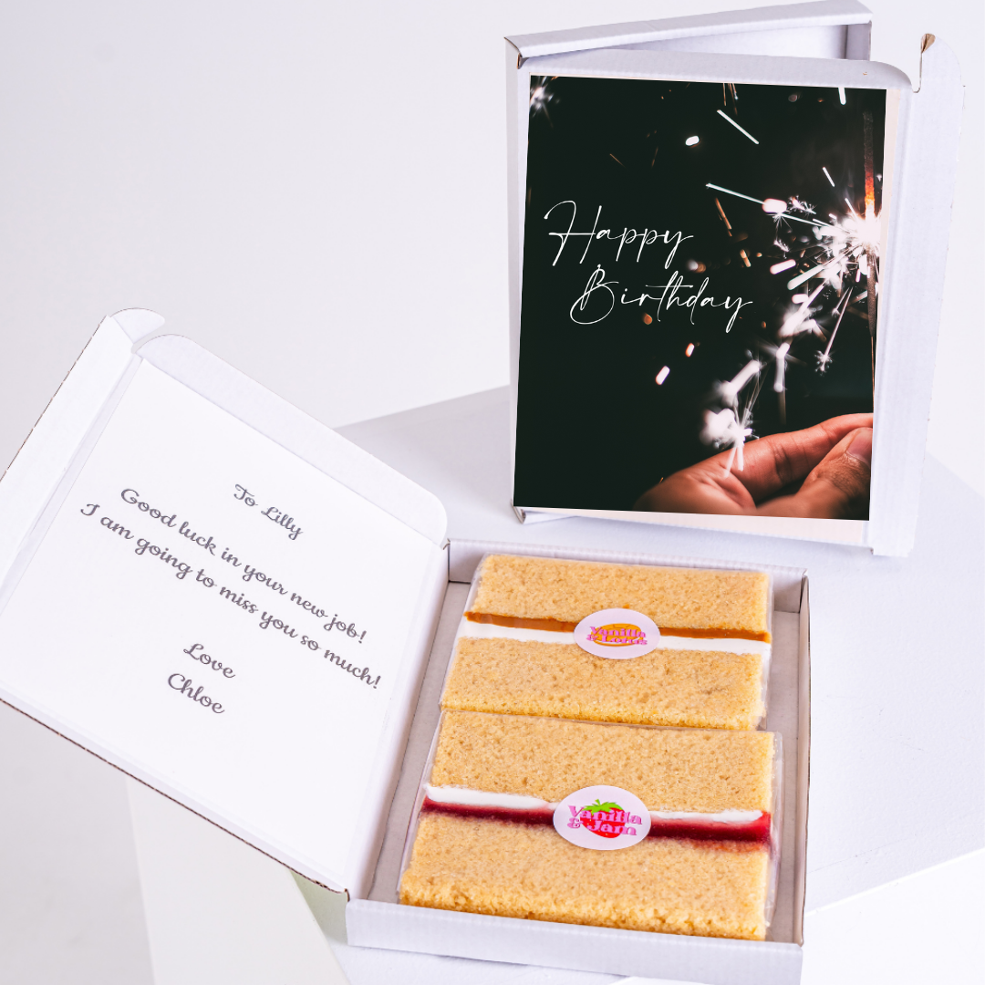 Birthday cake gift box for Lilly