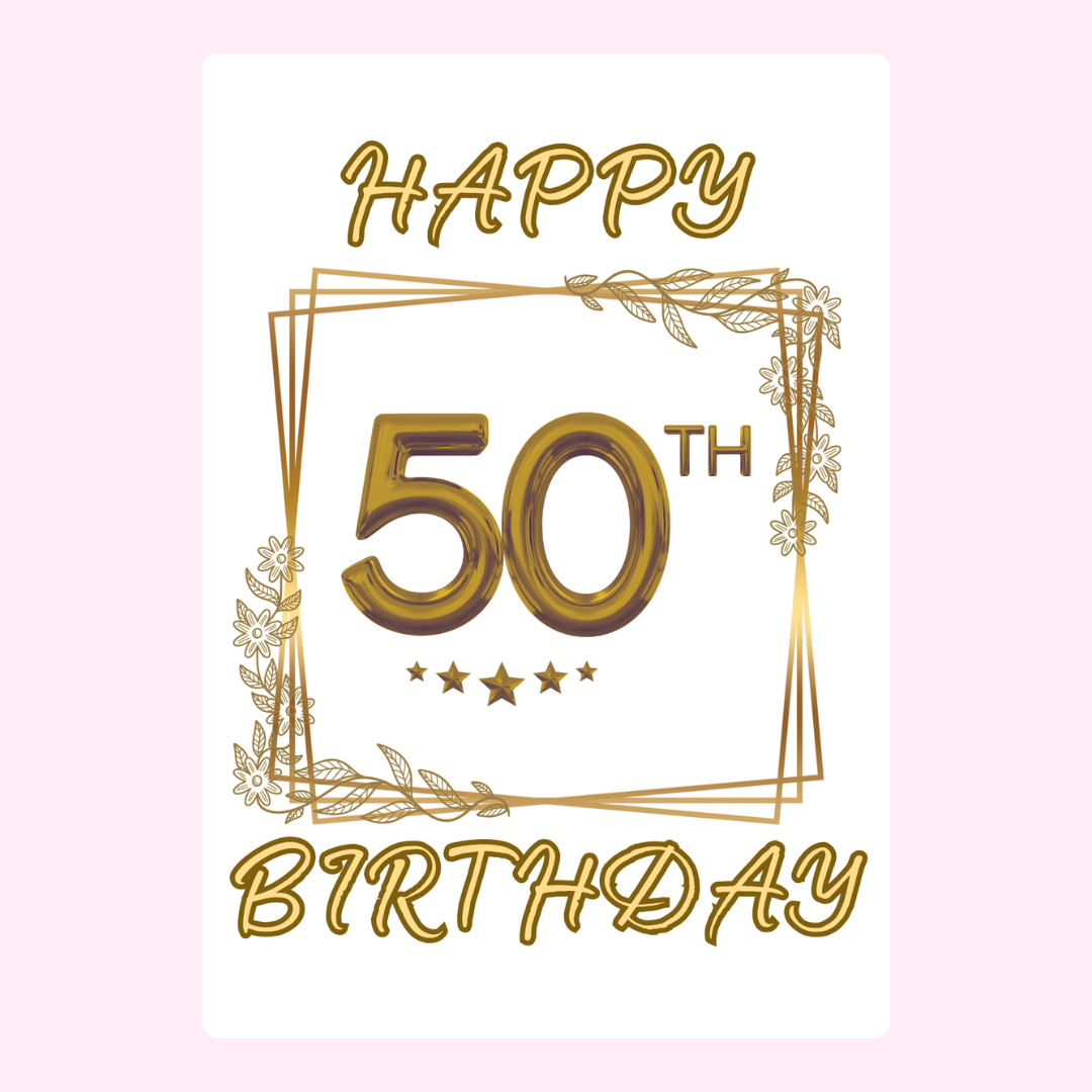50th Birthday Card