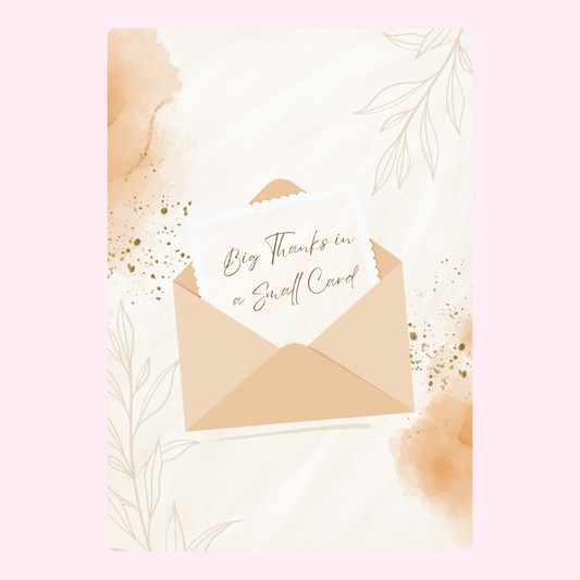 Thank you card with envelope (28)
