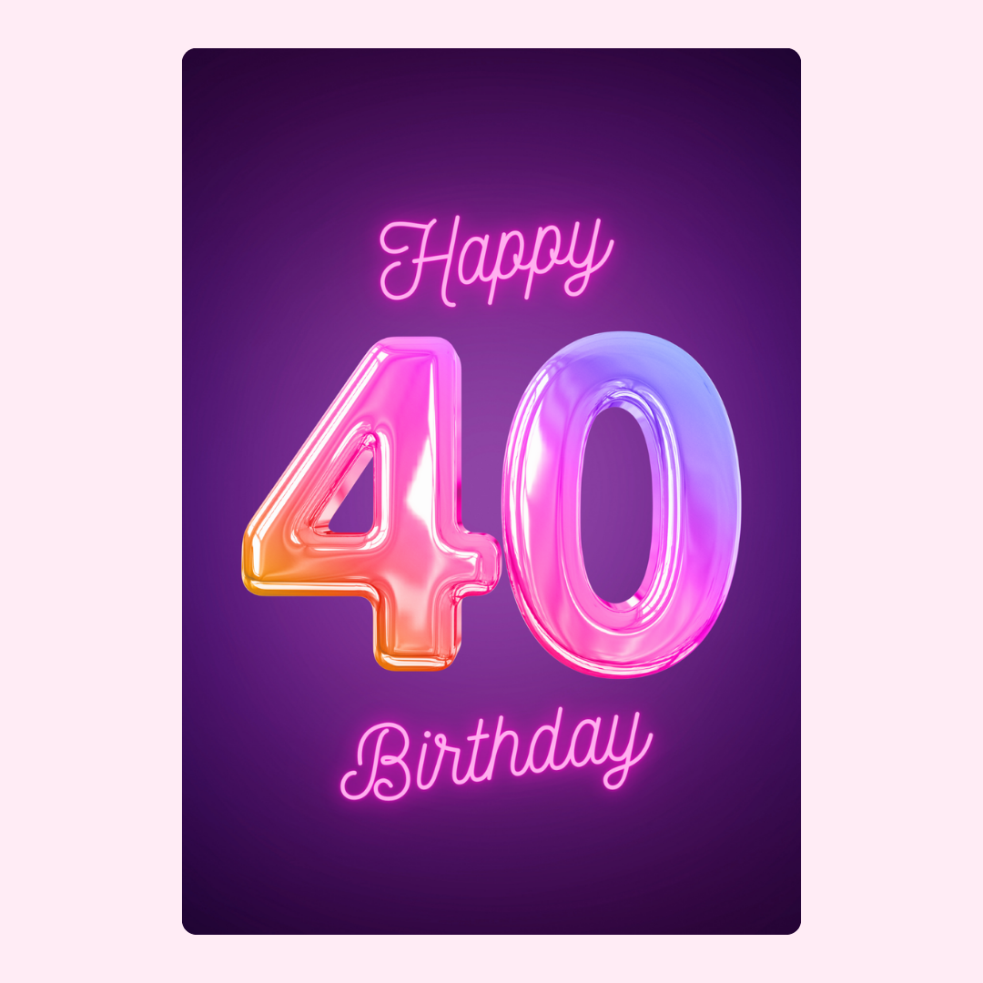 Happy 40th Birthday card, image 28