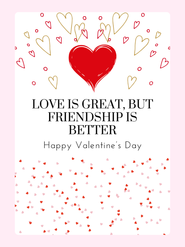 Happy Valentine's Day_130 Cake Card, for a friend