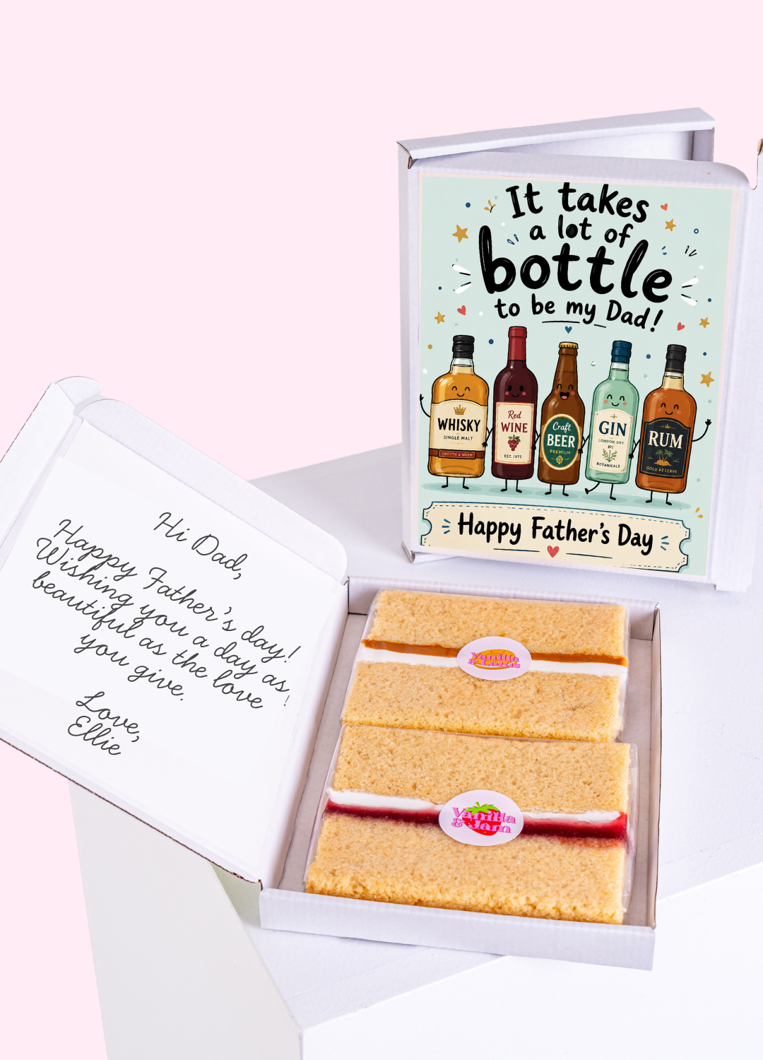 Bottle Of Bakes Cheers Cake Card | MailBakes