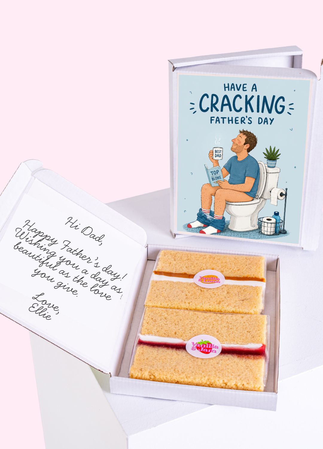 Cracking Morning Dad Cake Card | MailBakes