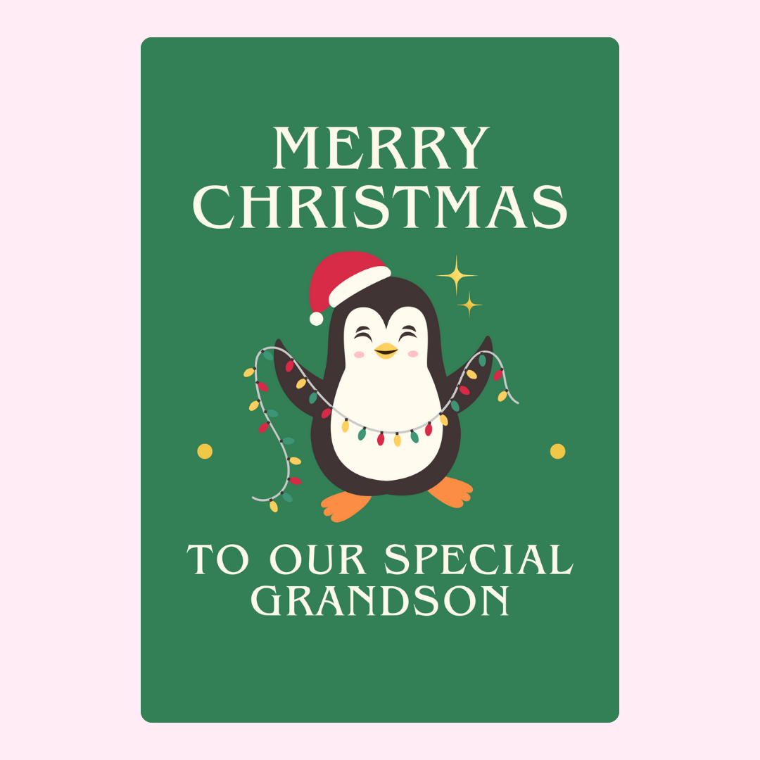 Christmas Penguin - Grandson
