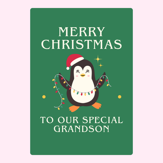 Christmas Penguin - Grandson