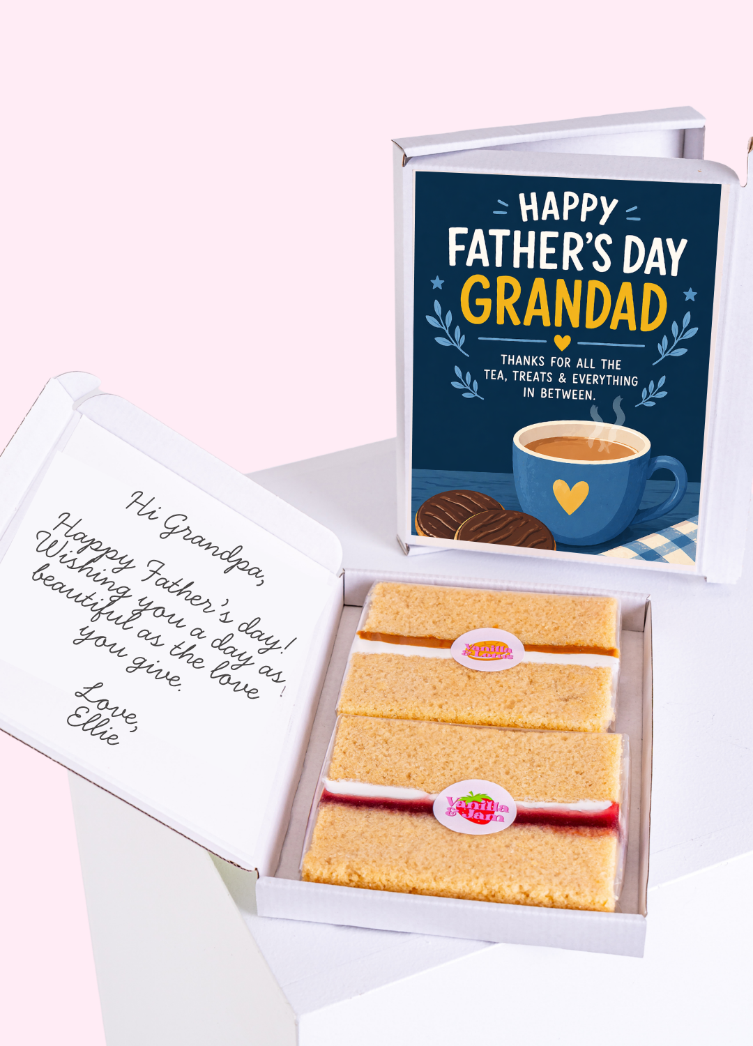 Tea & Biscuits Treat Grandad Cake Card | MailBakes