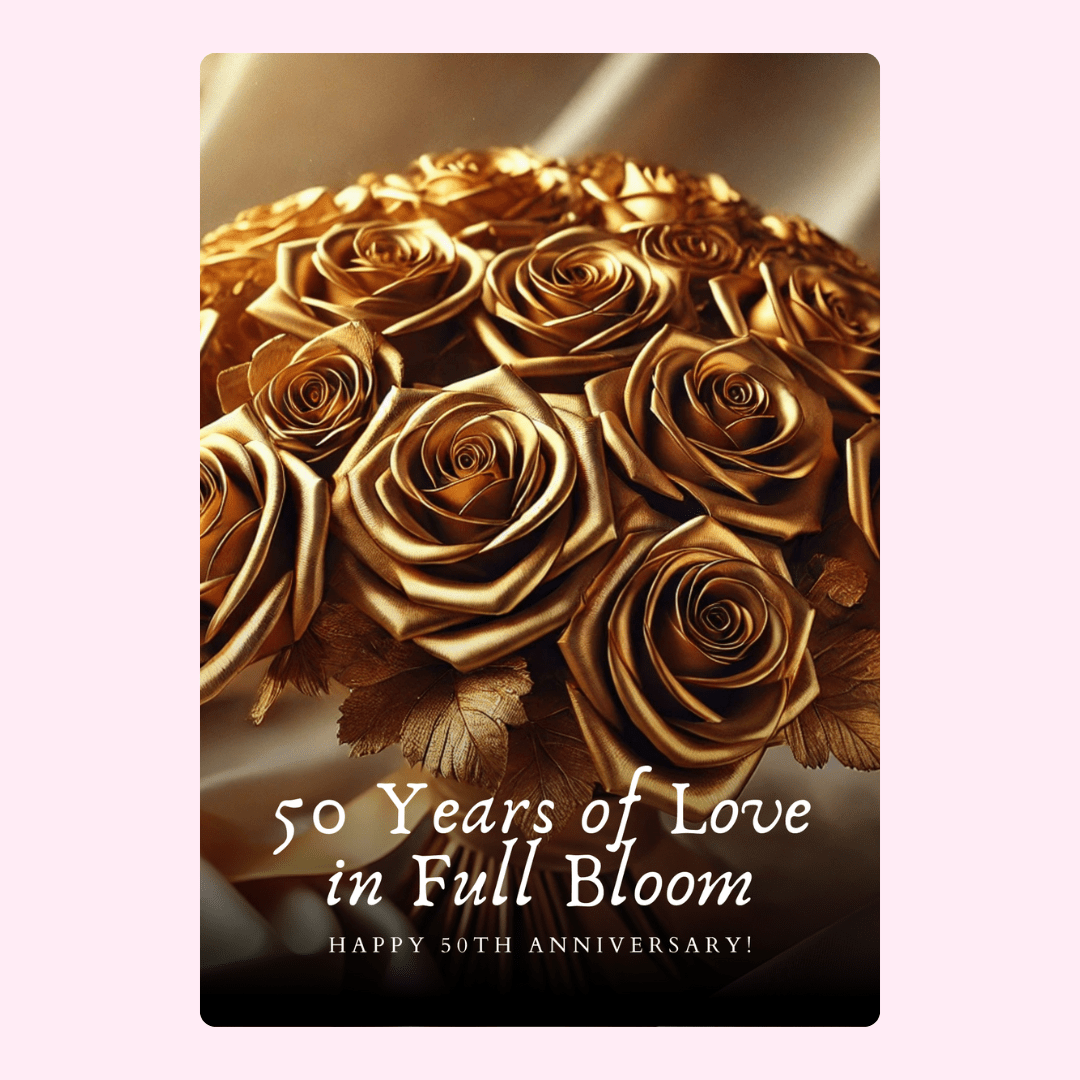 Golden roses bouquet.