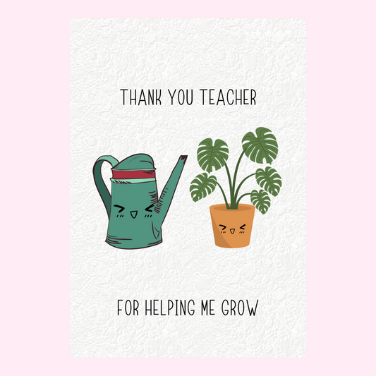 For Helping Me Grow