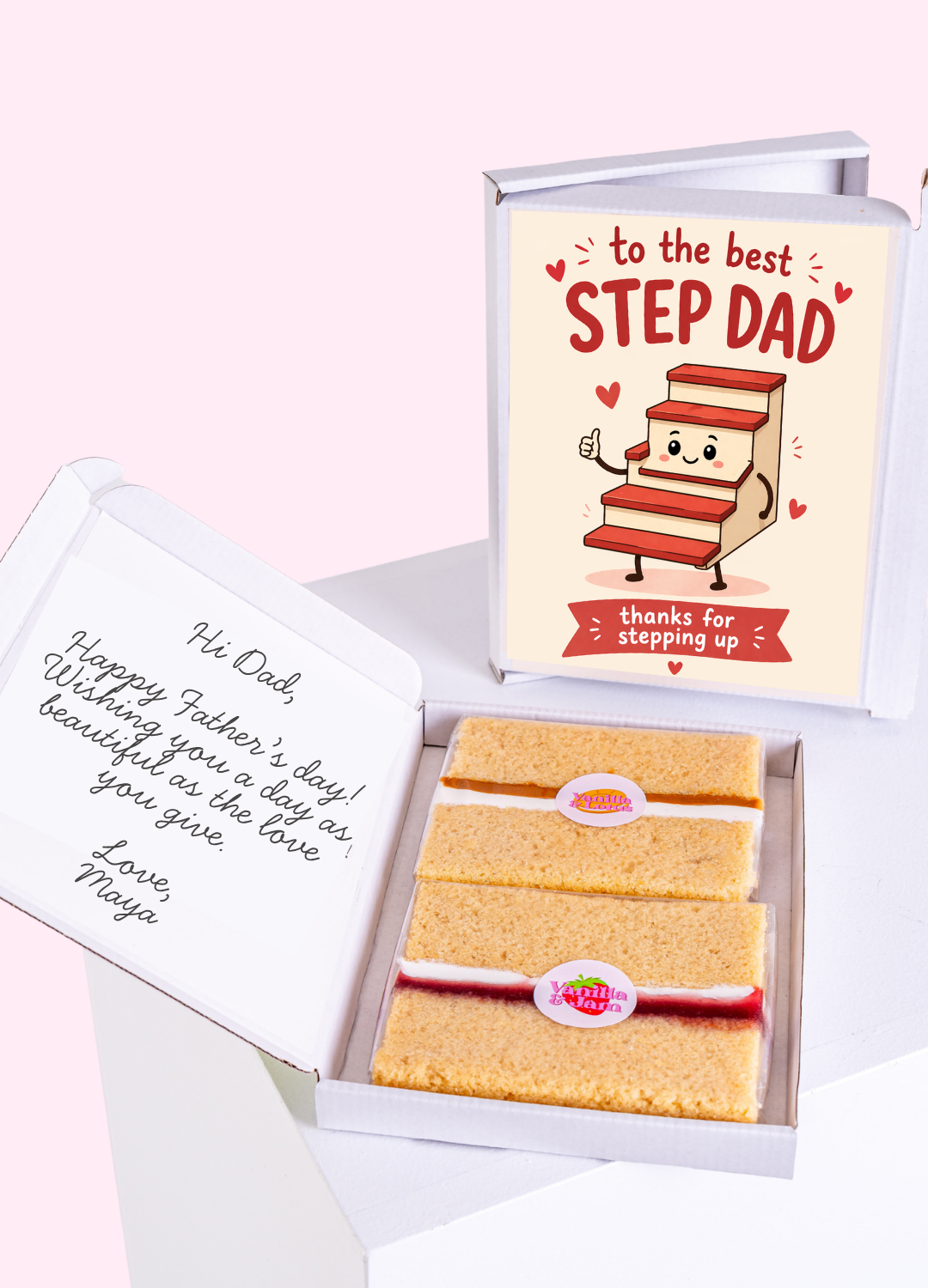 Sweet "Thanks For Stepping Up" Cake Card | MailBakes