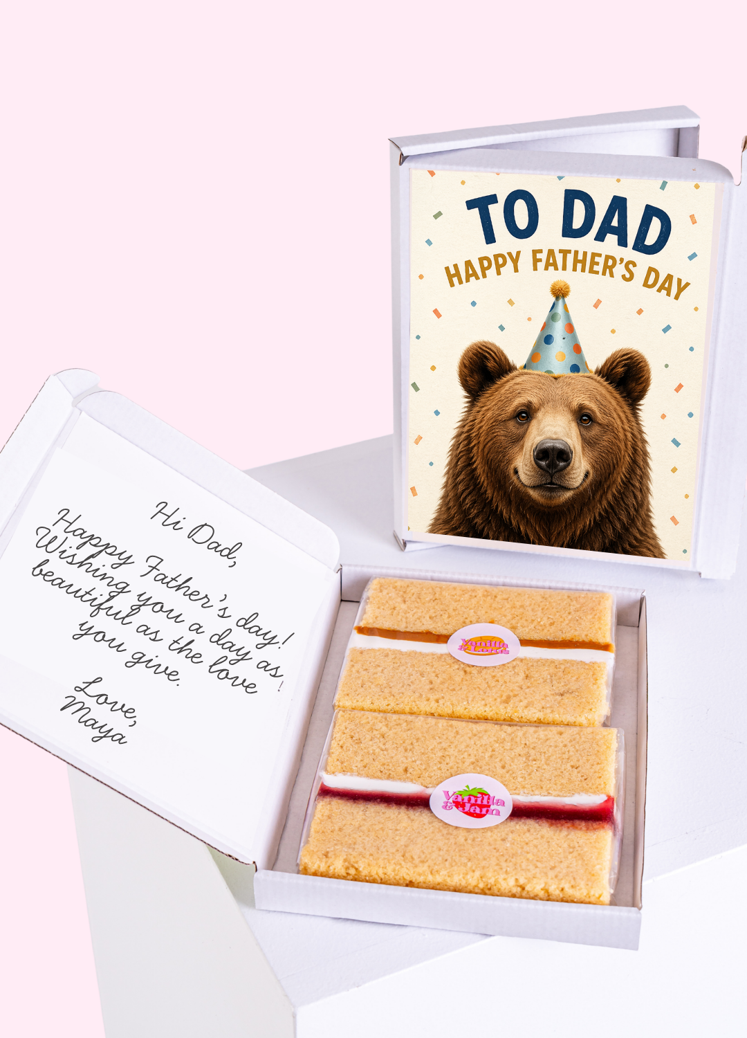 To Dad Bear Father’s Day Cake Card | MailBakes