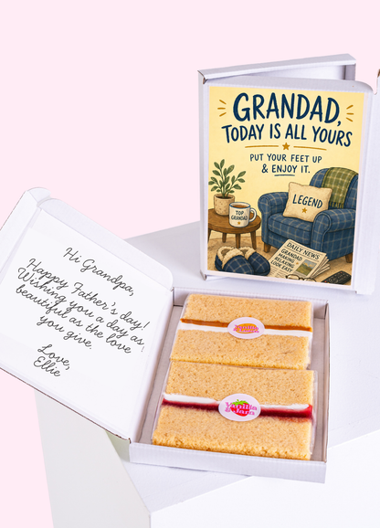 Cozy Armchair Relax Grandad Cake Card | MailBakes