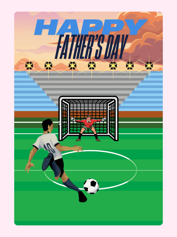 Goalkeeper Cake Card, Father's Day