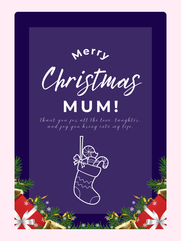 Christmas card for Mum
