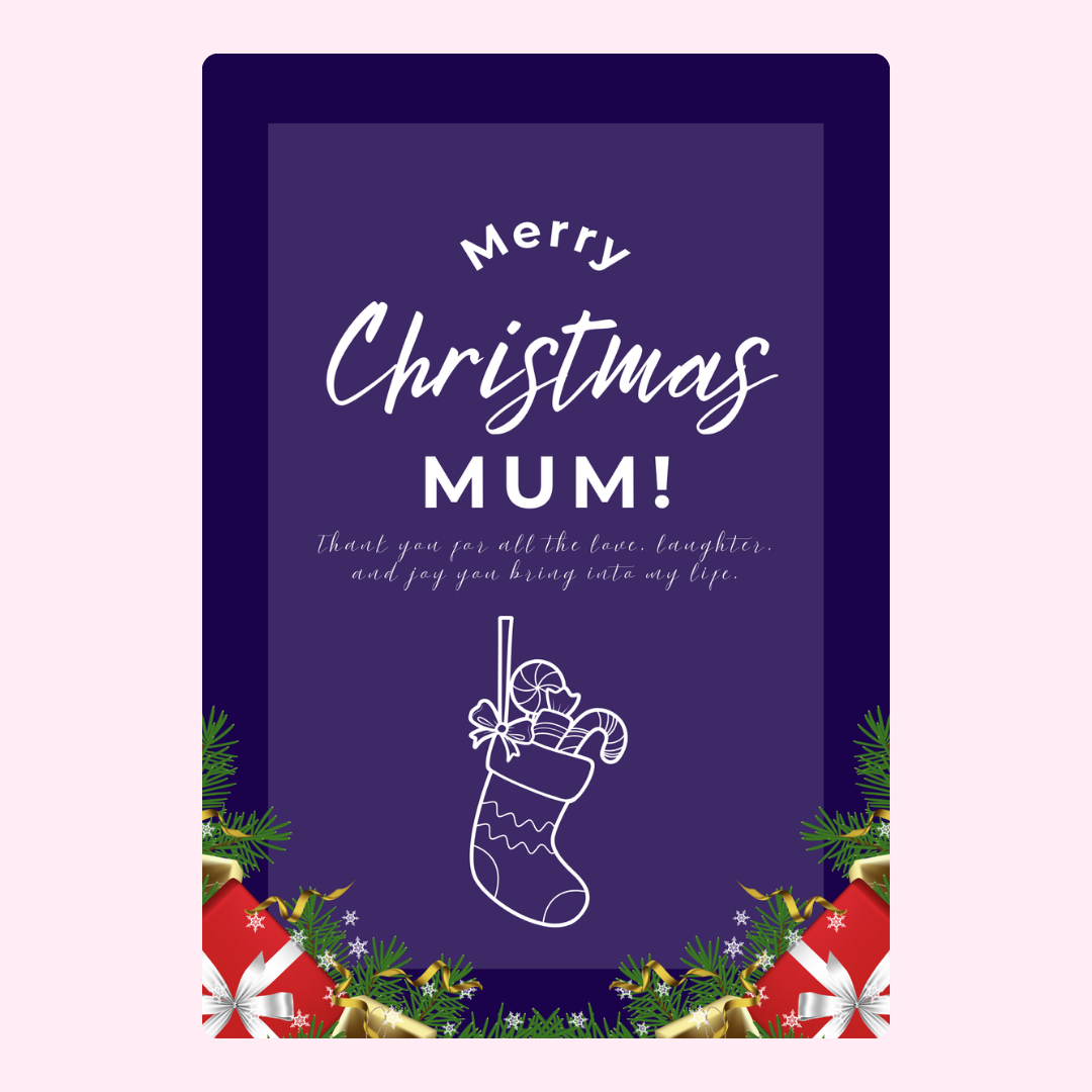 Christmas card for Mum