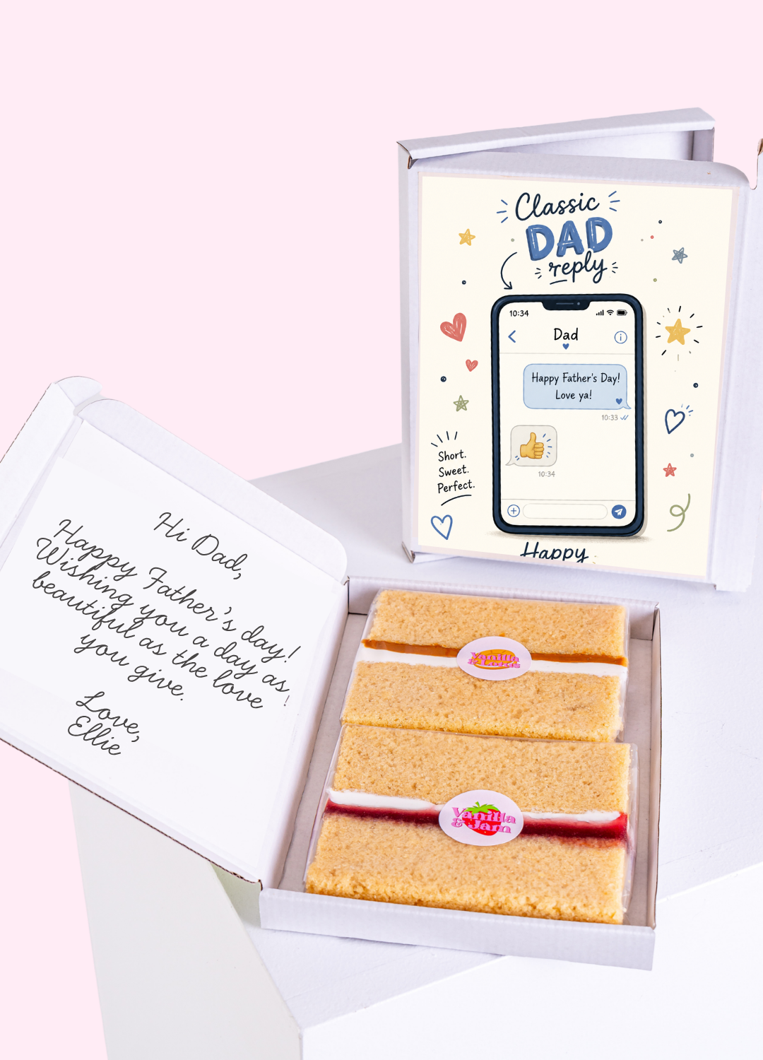 Classic Dad Text Reply Cake Card | MailBakes