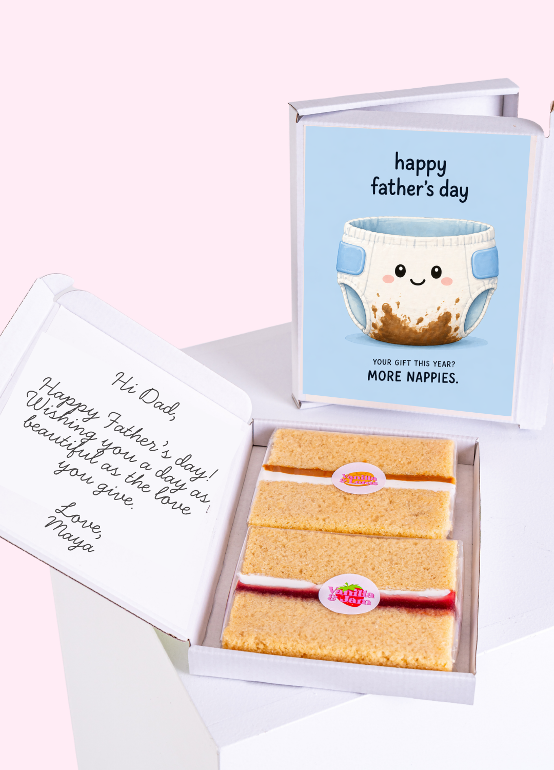 More Nappies Father’s Day Cake Card | MailBakes
