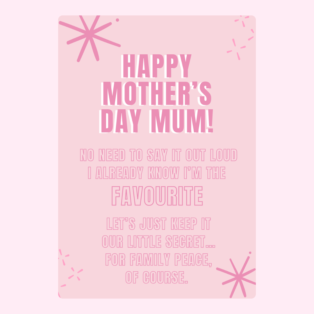 Happy Mother's Day Mum!