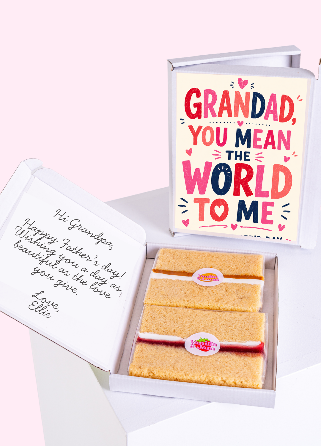 Heartfelt Mean the World Grandad Cake Card | MailBakes