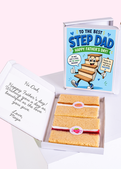 Fun "The Whole Package" Step Dad Cake Card | MailBakes