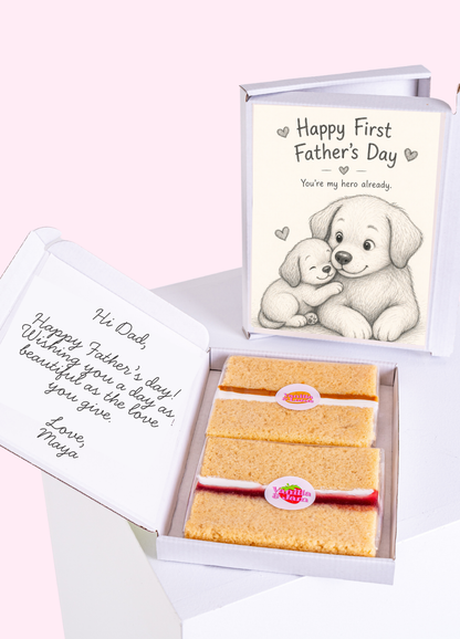 Puppy Hero 1st Father's Day Cake Card | MailBakes