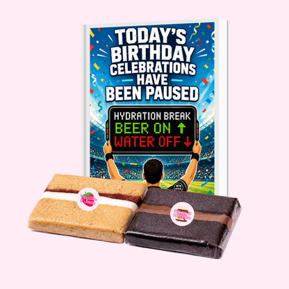 Today's Birthday Celebrations Have Been Paused Cake Card | MailBakes