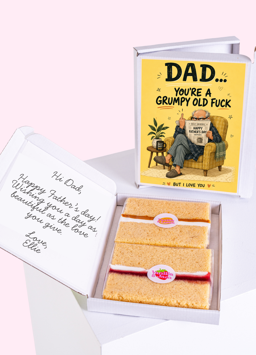 Love My Grumpy Dad Cake Card | MailBakes