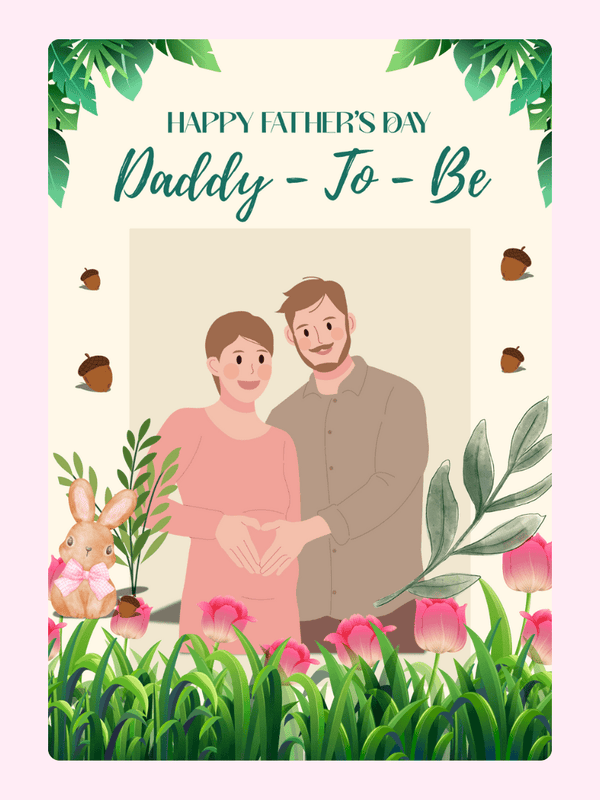 Father's Day card for Daddy-To-Be - pregnancy announcement