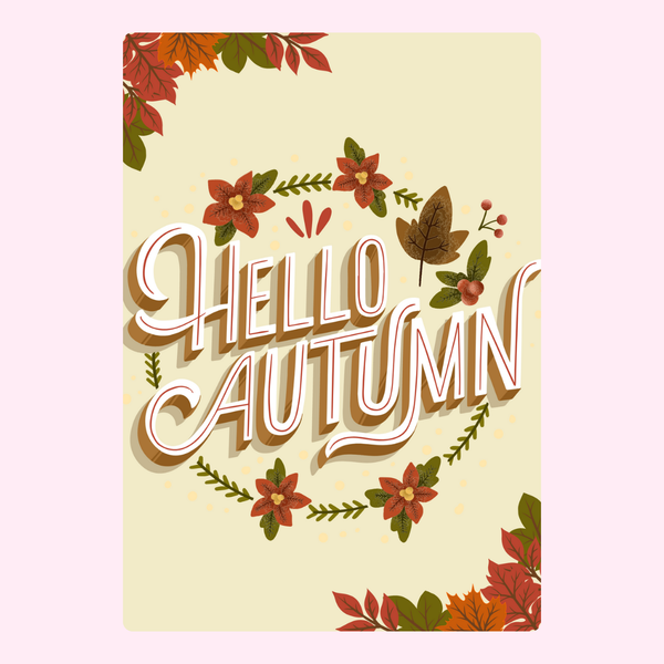 "Hello Autumn" Cake & Cards  - Mail Bakes