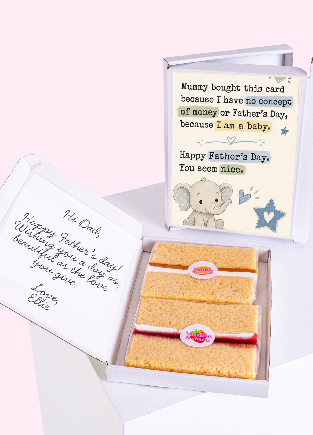 Sweet Baby Elephant Cake Card | MailBakes