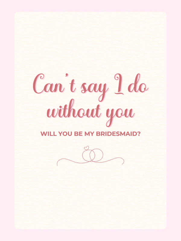 Can't say I do without you