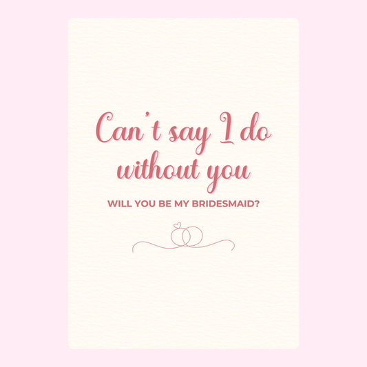 Can't say I do without you