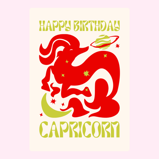 Capricorn birthday card