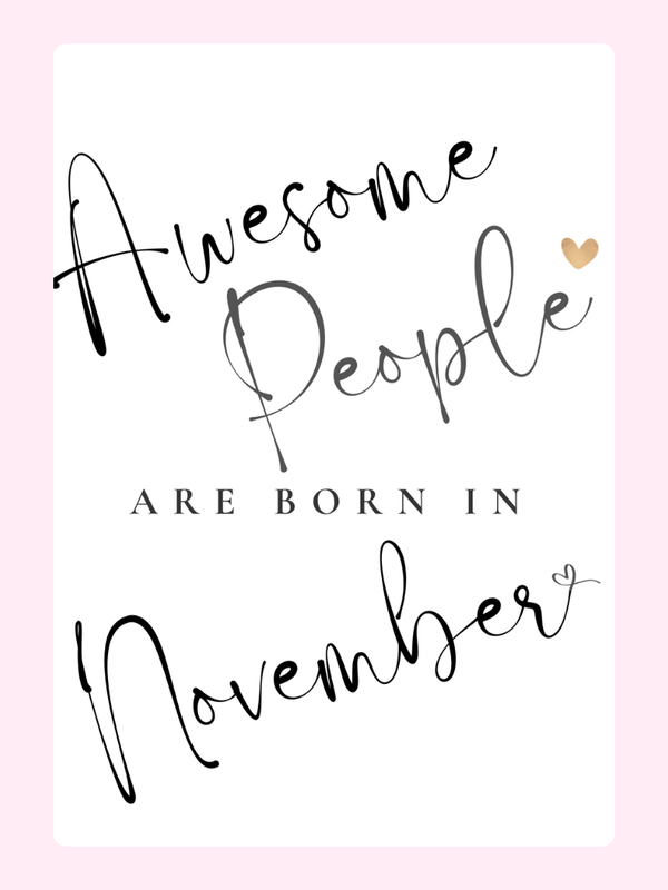 November birthday card