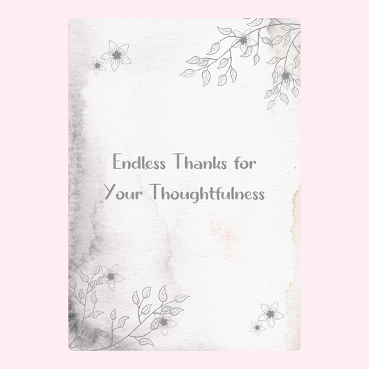Thank you card with floral accents, Endless Thanks (31_8346229c)