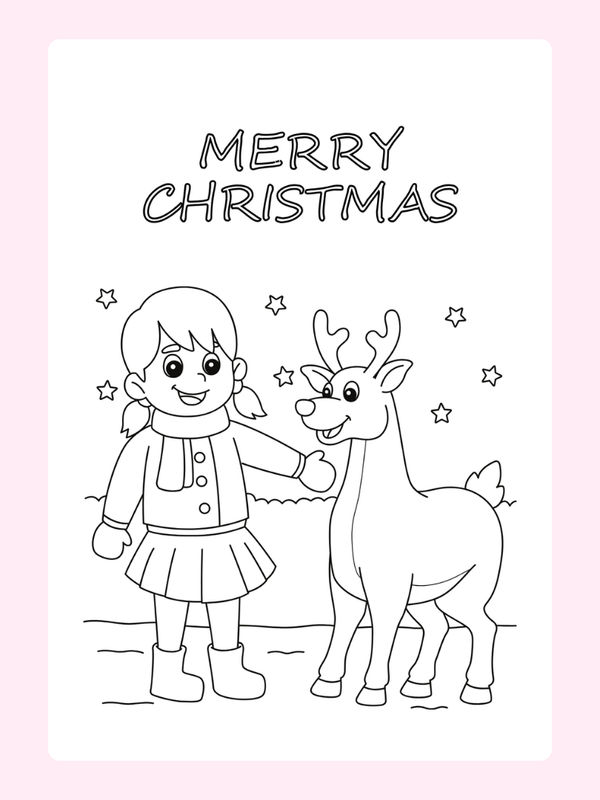 Merry Christmas61 Cake Card, for kids