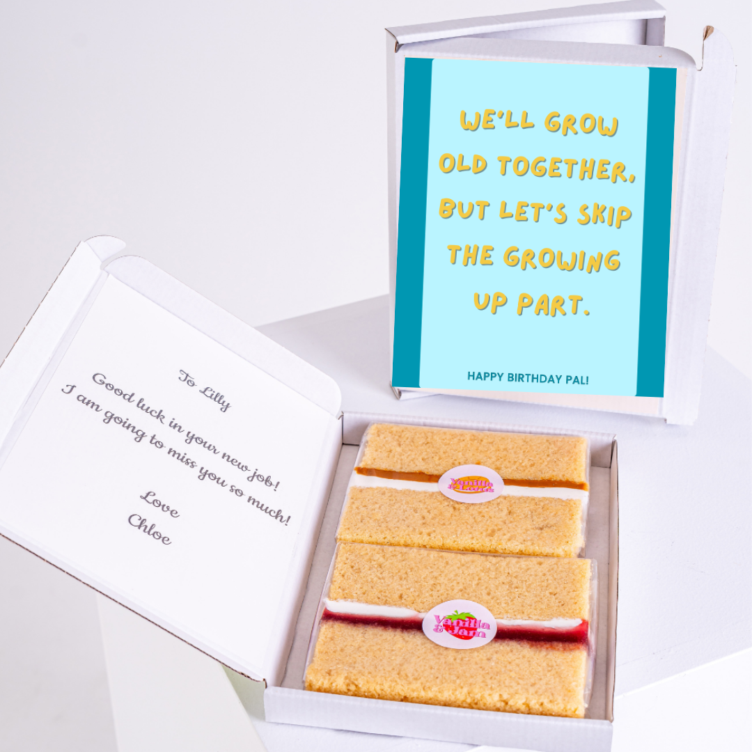 Farewell cake for Lilly with a birthday message.