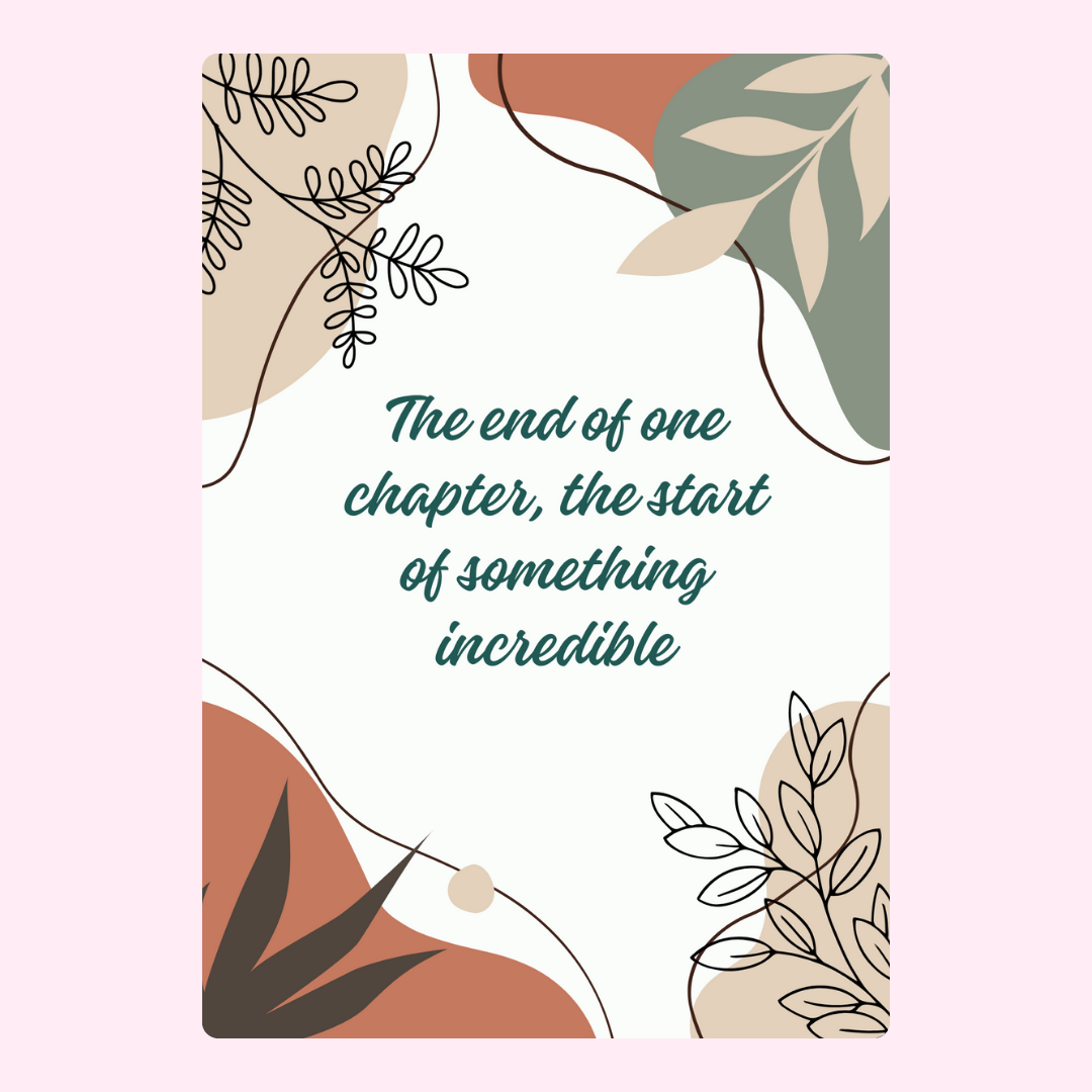 The end of one chapter...