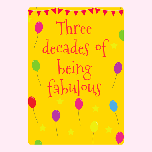 Three decades of being fabulous with balloons.