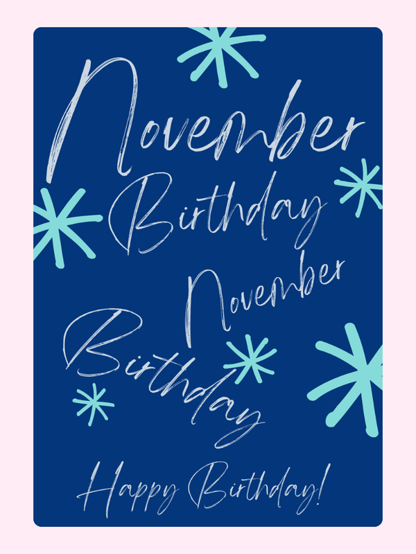 November birthday card