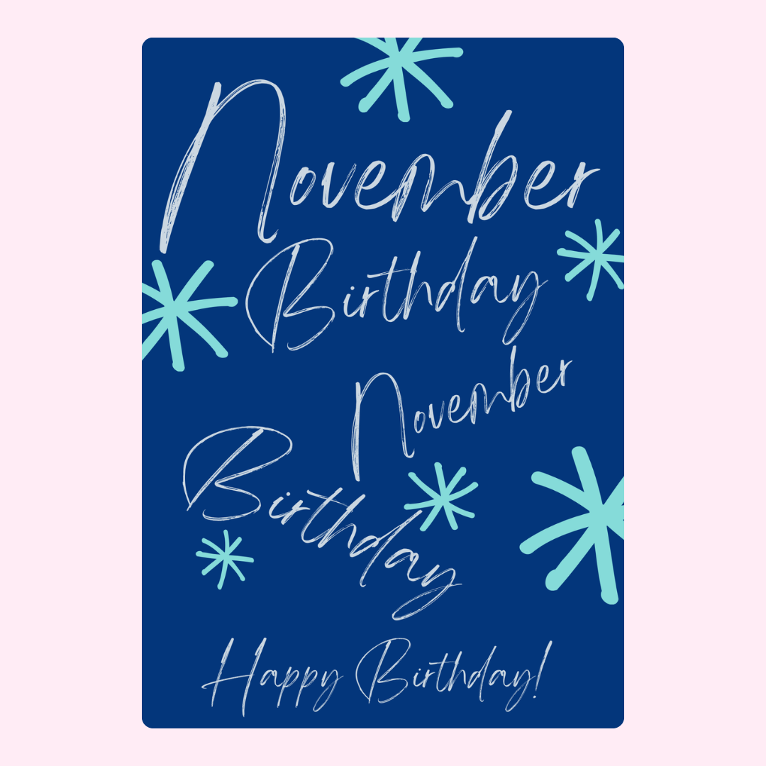 November birthday card
