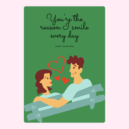 You're the reason I smile with couple
