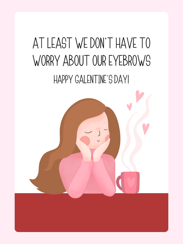 Happy Galentine Day24 Cake Card, for kids