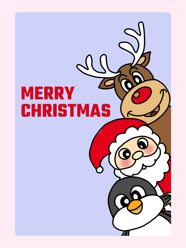 Merry Christmas59 Cake Card, for kids