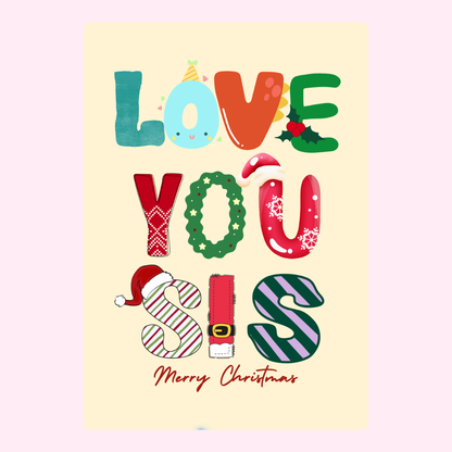 Love You Sis design