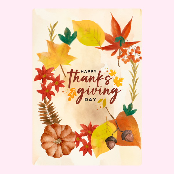 Happy Thanksgiving Day - Leaves