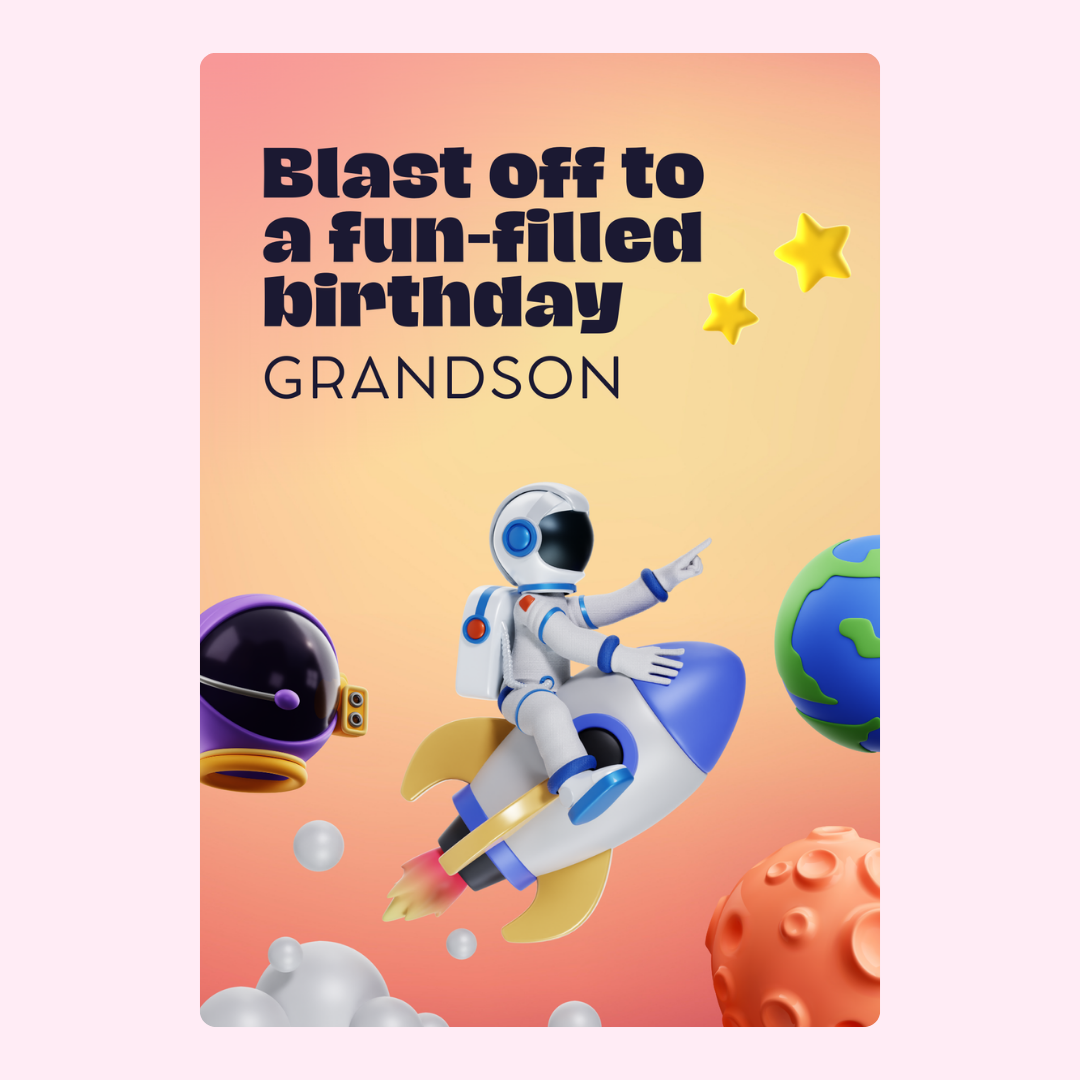 Filled Birthday Grandson
