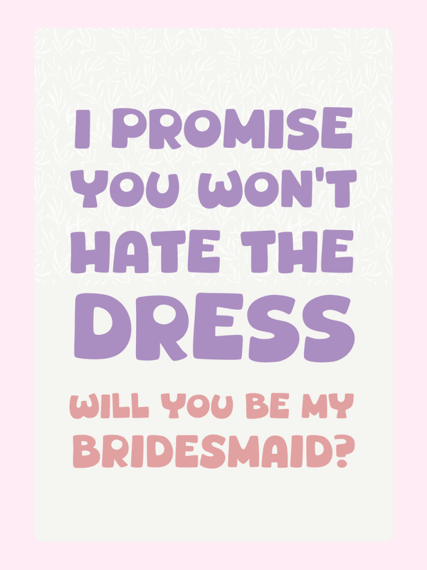 I promise you won't hate the dress